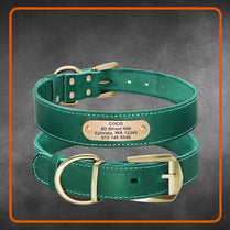 Personalized Leather Dog Collar